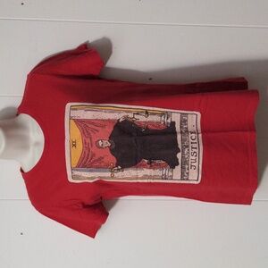 Tee Public Ruth Bader Ginsburg Justice Tarot Card T-shirt Size Medium